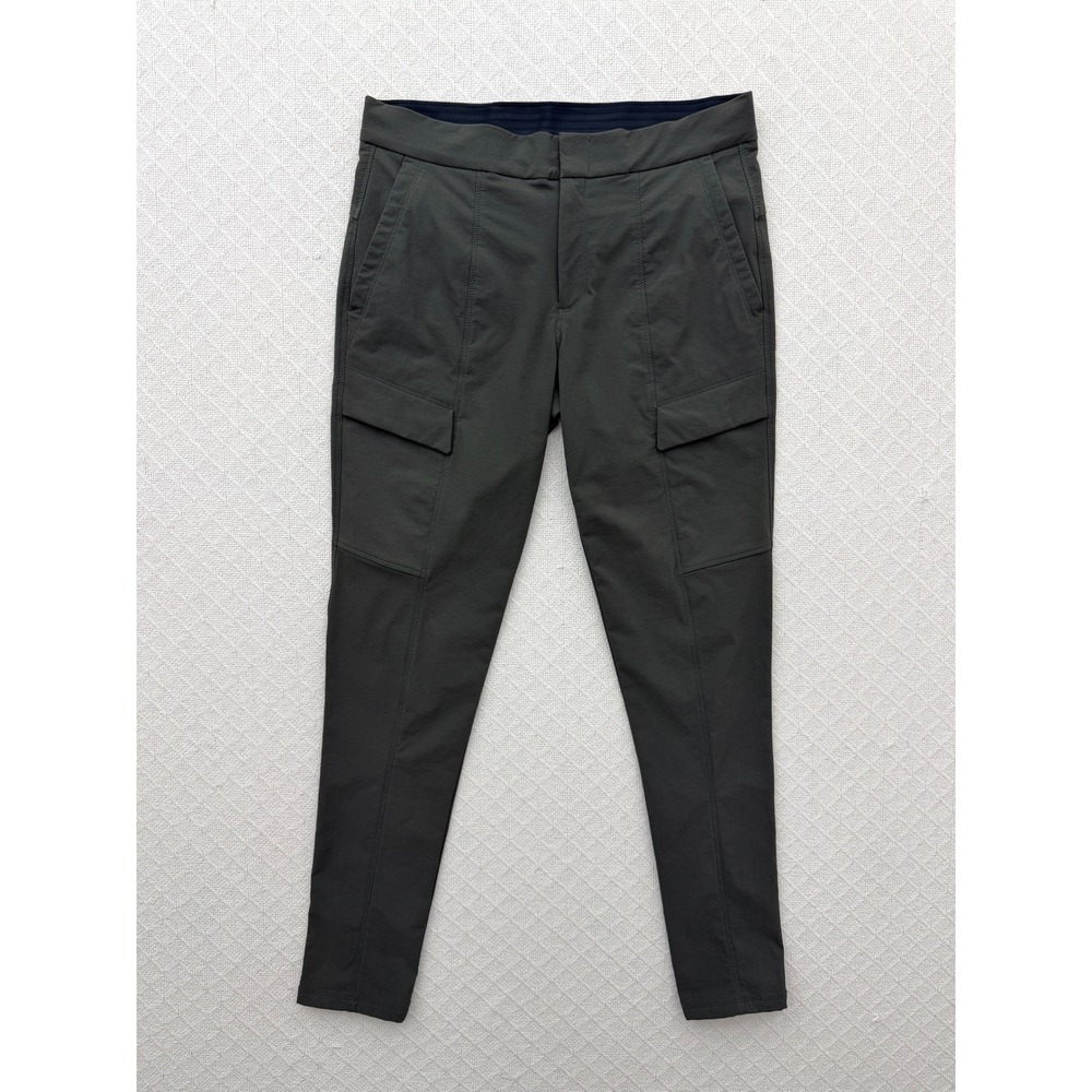 Athleta Headlands Hybrid Cargo Tights Gray Green Hiking Pants Size 6
